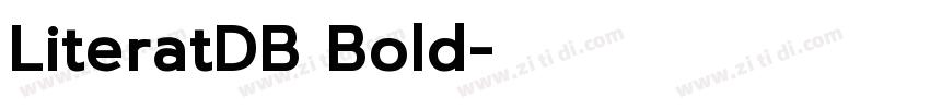 LiteratDB Bold字体转换
